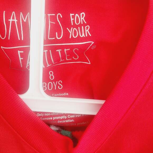 New Santa's fave flannel bottom pajamas size 8 - Picture 2 of 2